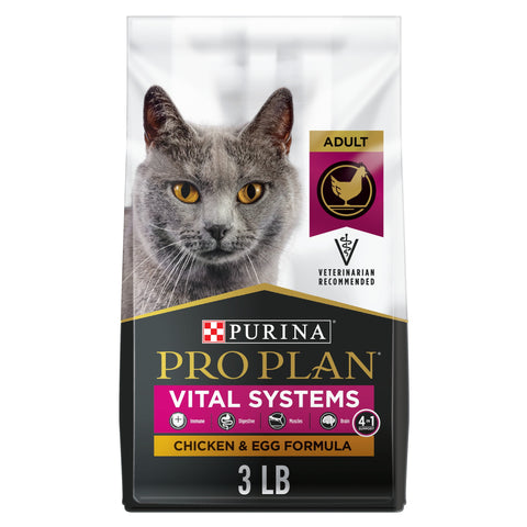 Vital Systems Cibo secco per gatti, pollo e uova, sacchetto da 3 libbre.