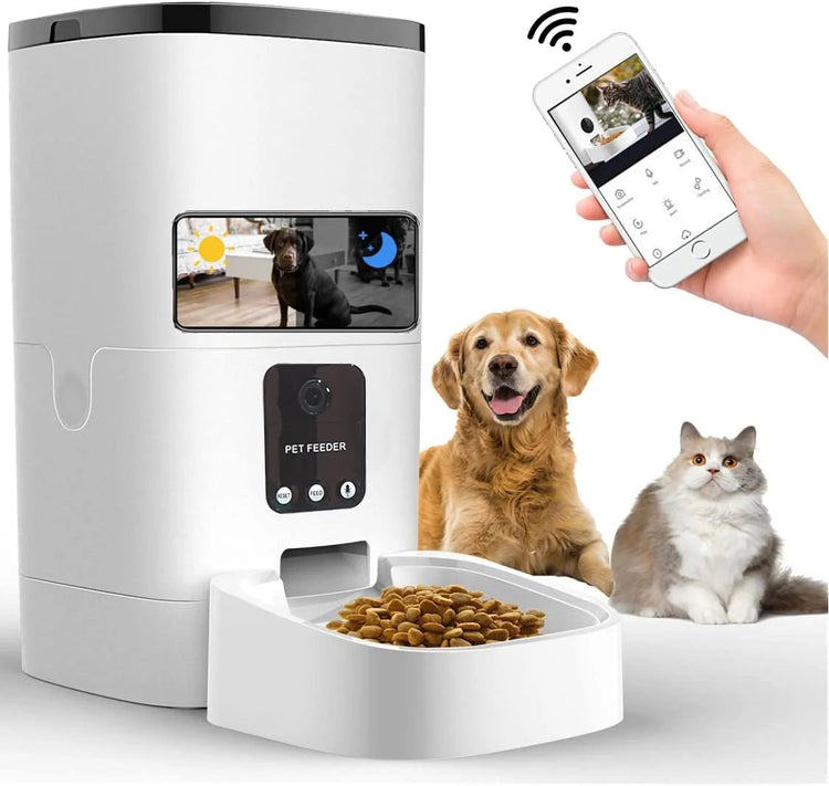 Distributore automatico di cibo per animali domestici da 6 litri - yourpetstores.com