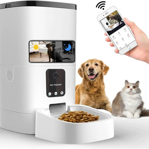 Distributore automatico di cibo per animali domestici da 6 litri - yourpetstores.com